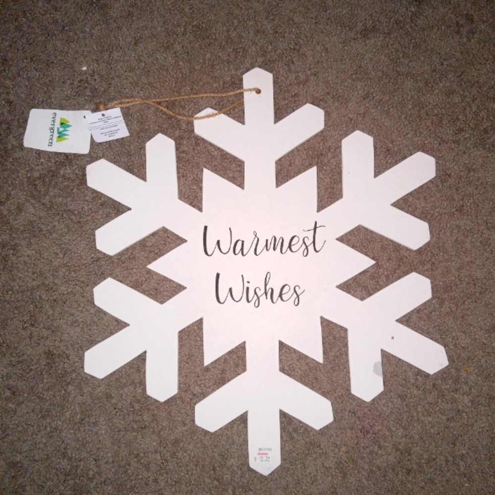 Snowflake holiday wall decor